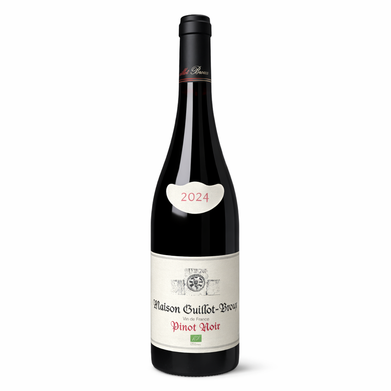 Pinot Noir Vin de France - Rouge - 75cL - Domaine Guillot-Broux - 2024