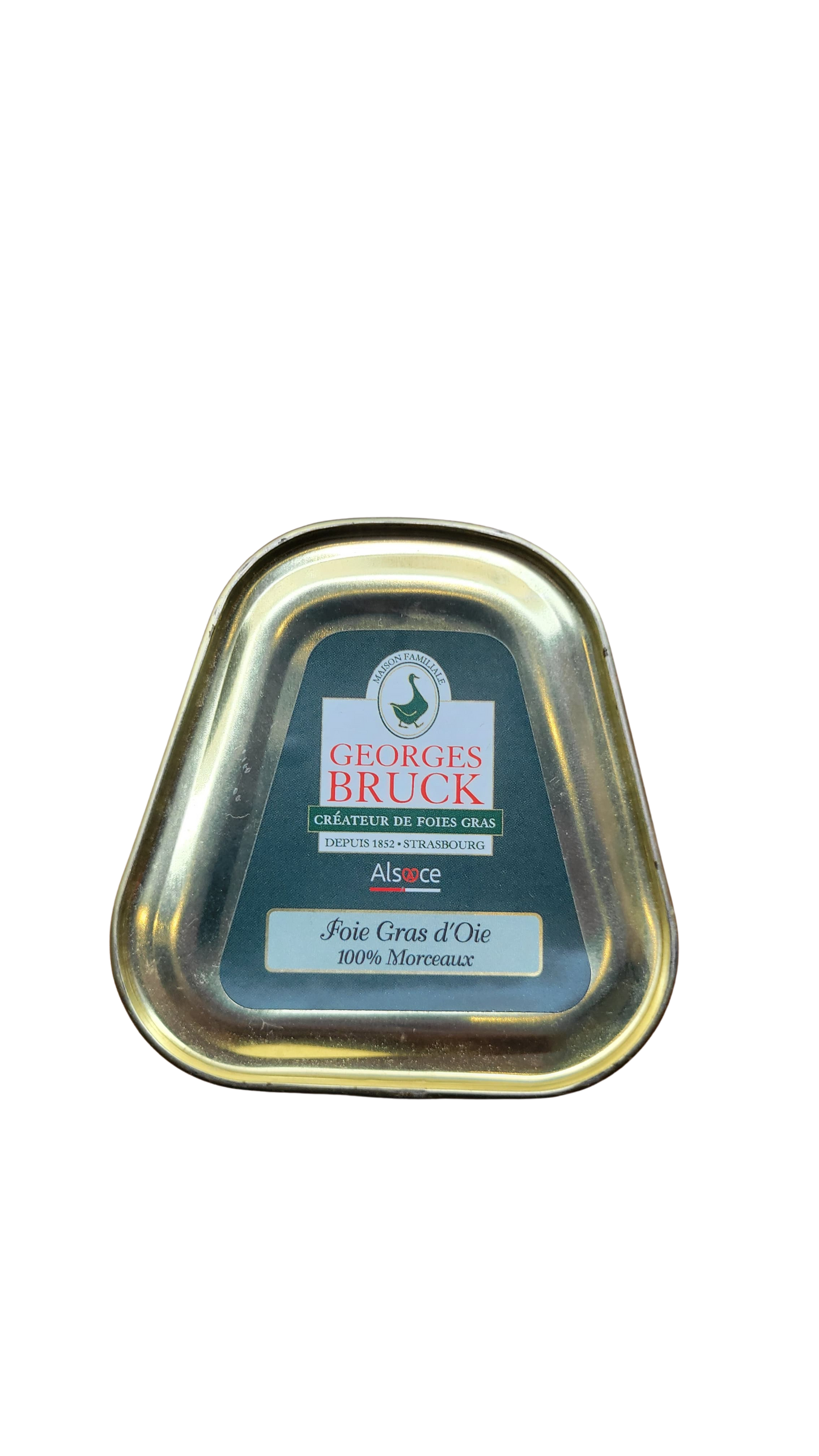 Caixa trapezoidal com 2 fatias de foie gras de ganso - 75g