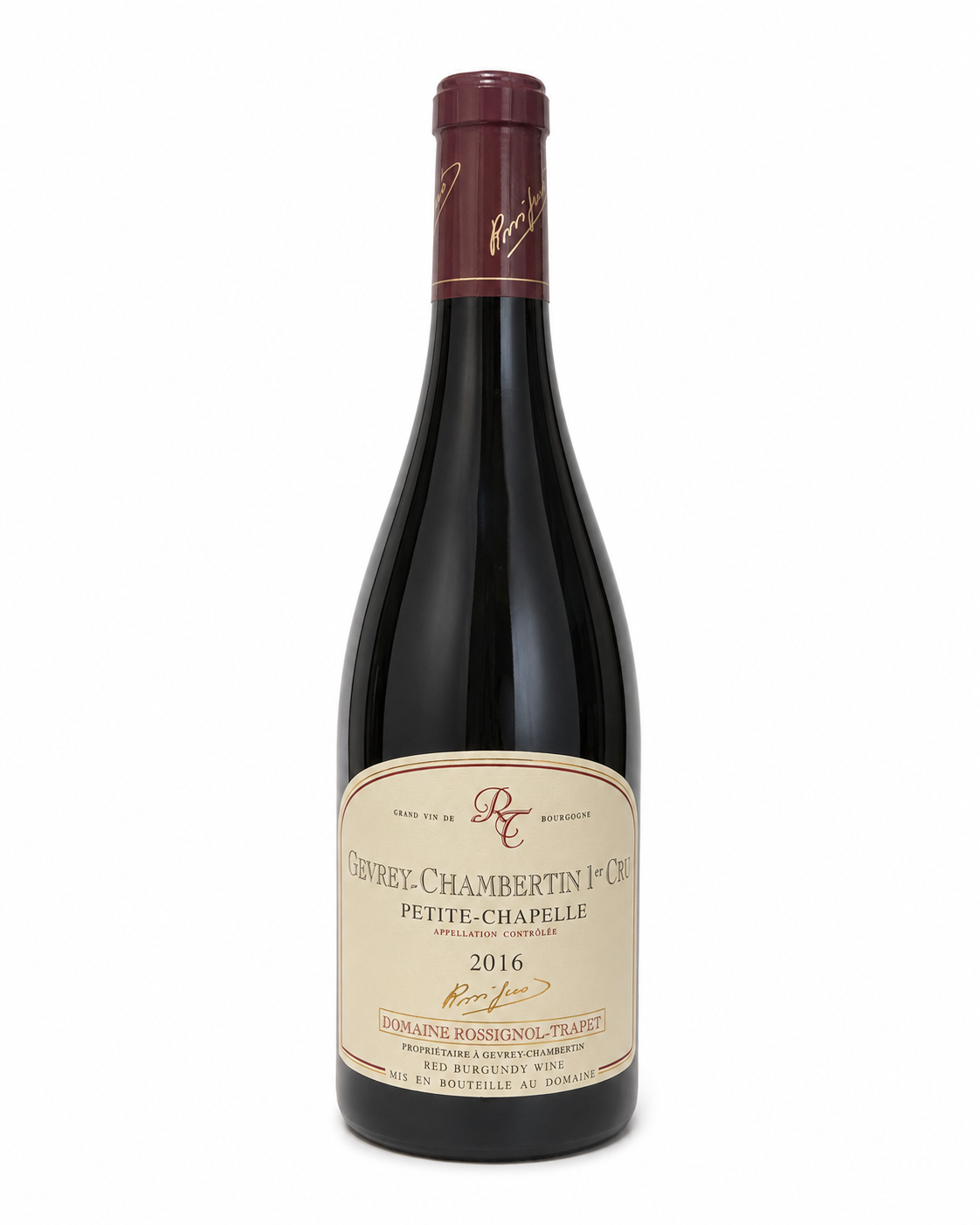 Gevrey-Chambertin 1er Cru « Petite-Chapelle » - Rouge - 75cL - DOMAINE ROSSIGNOL-TRAPET - 2016