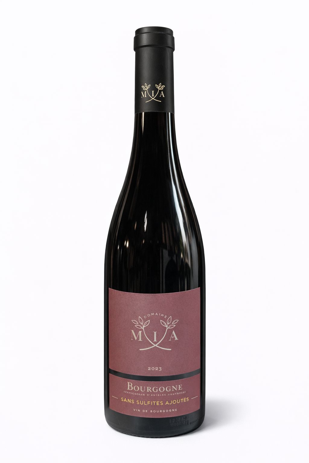Bourgogne Sans sulfites Ajoutés - Rouge - 75cL - Domaine Mia - 2023