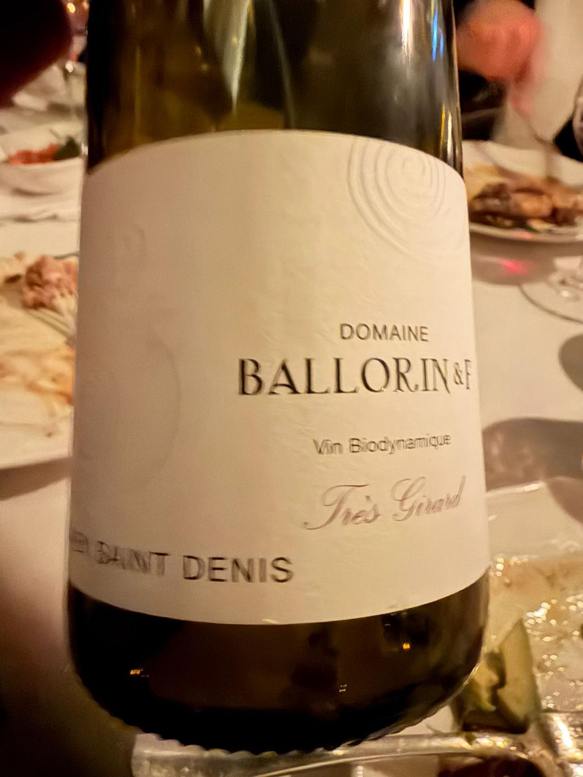 Dîner Vigneron Domaine Ballorin - Bourgogne
