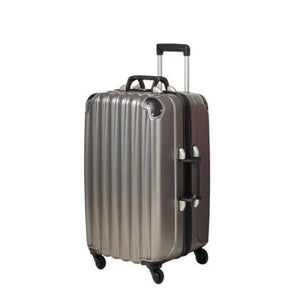 Silver travel suitcase 12bt - Lazenne Wine