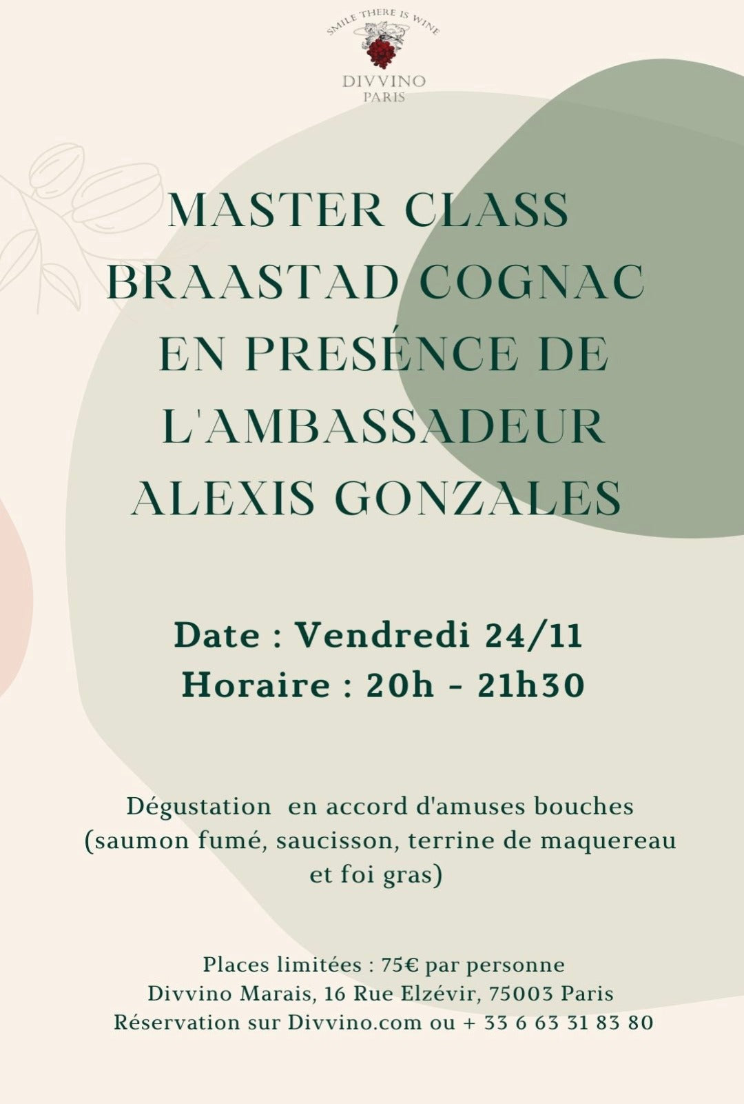 Master Class Braastad Cognac - 24/11