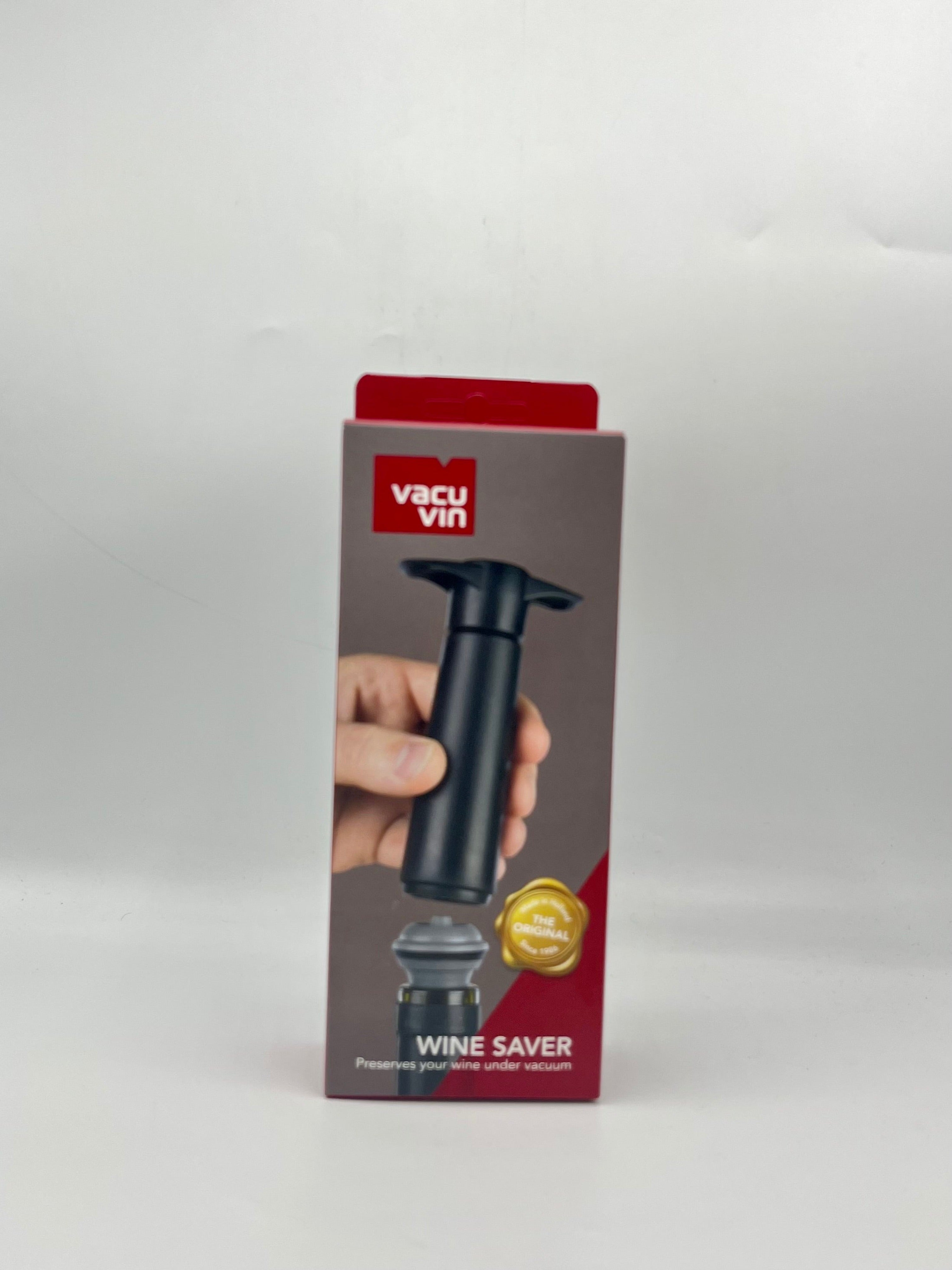 Pompe Noire + 2 Bouchon - Vacuvin