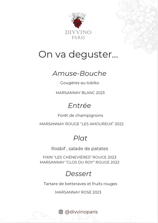 Dîner Vigneron Domaine Ballorin - Bourgogne
