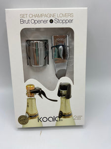Brut Silver champagne set - Koala