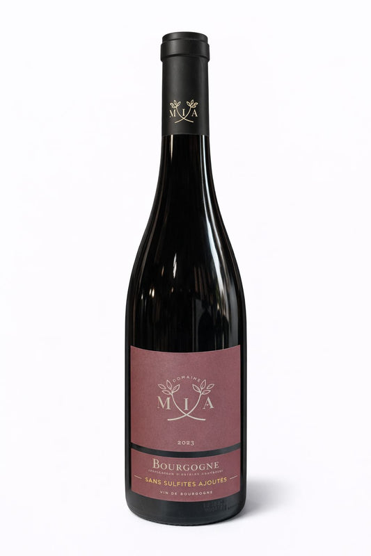 Bourgogne Sans sulfites Ajoutés - Rouge - 75cL - Domaine Mia - 2023
