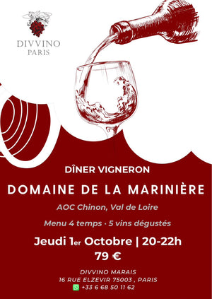 Dîner Vigneron Domaine de la Marinière - Loire