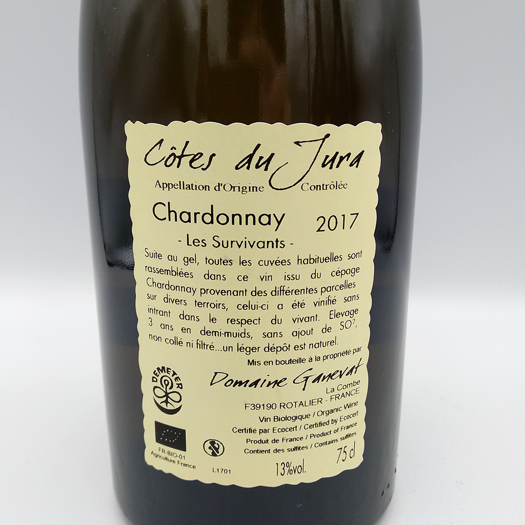Jean-François Ganevat, “Os Sobreviventes” 2017, Côtes du Jura