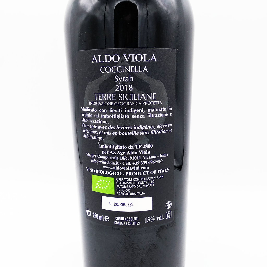 Aldo Viola, Terre Siciliane Coccinella 2018 Syrah 