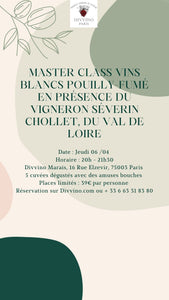 Master Class Pouilly Fumé - Jeudi 06/04
