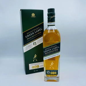 Johnnie Walker Whiskey, Green Label, 15 years old