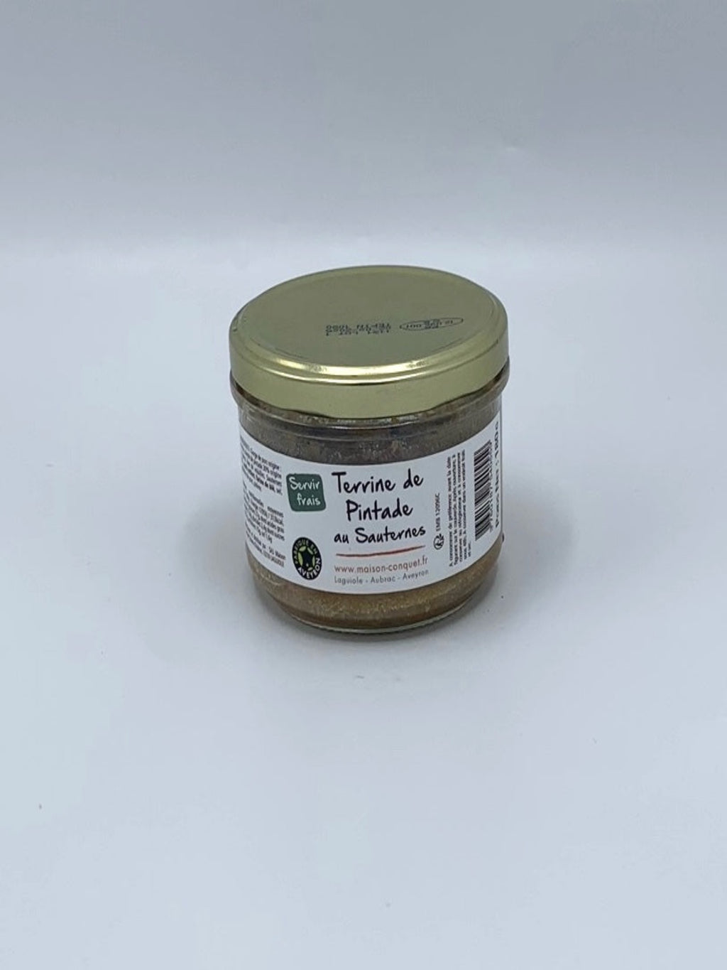 Terrina de Galinha da Guiné com Sauternes - 180 gr - CONQUET 